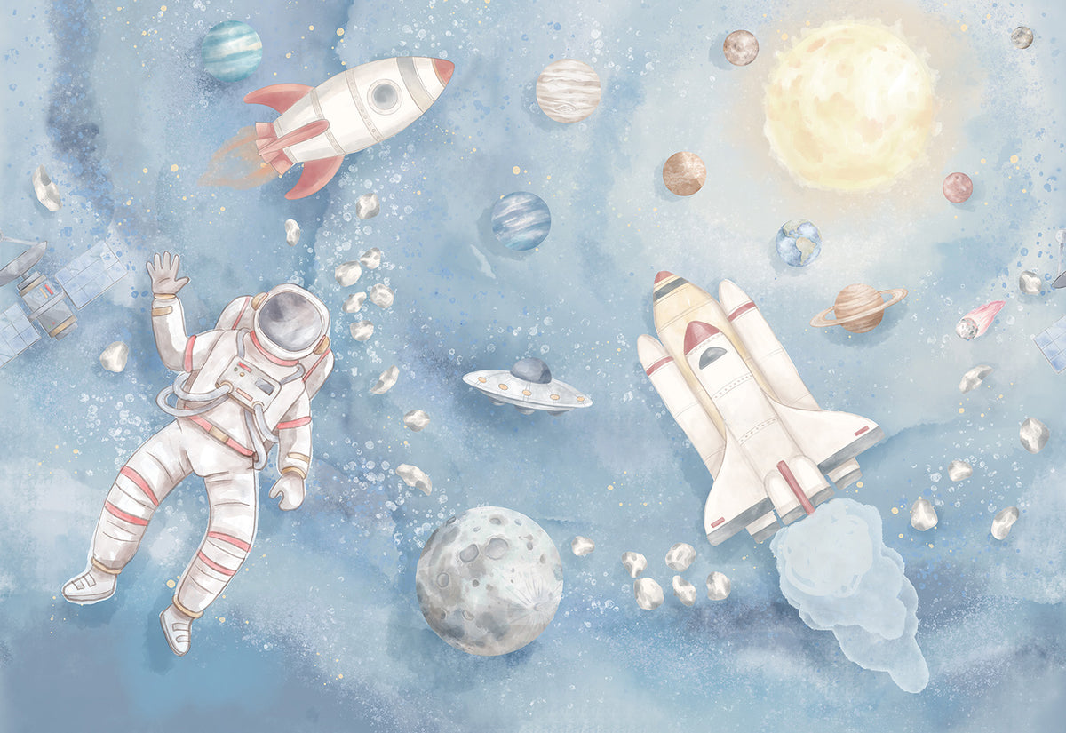 Space Wallpaper Mural – Pastelowe Love | LPM Home