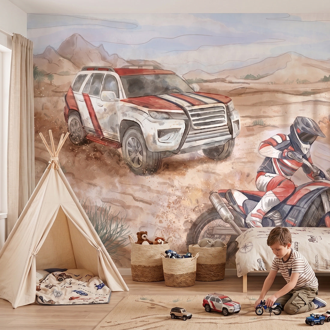 Off-Road Wallpaper Mural – Pastelowe Love | LPM Home
