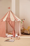 Pavilion Tent Stripe Dusty Brown - Lifestyle - LPM Home