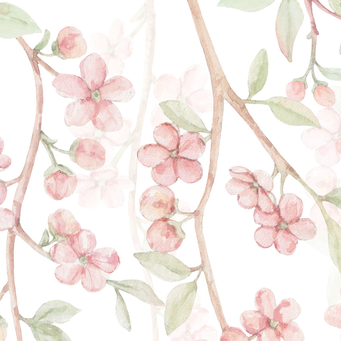 Sakura Cherry Blossom Wallpaper Mural – Pastel – Pastelowe Love | LPM Home