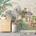 Safari Wallpaper Mural – Colour – Pastelowe Love | LPM Home