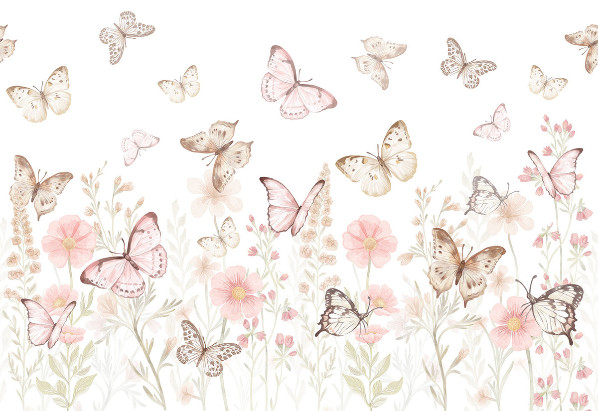 Butterflies Wallpaper Mural – Small – Pastelowe Love | LPM Home