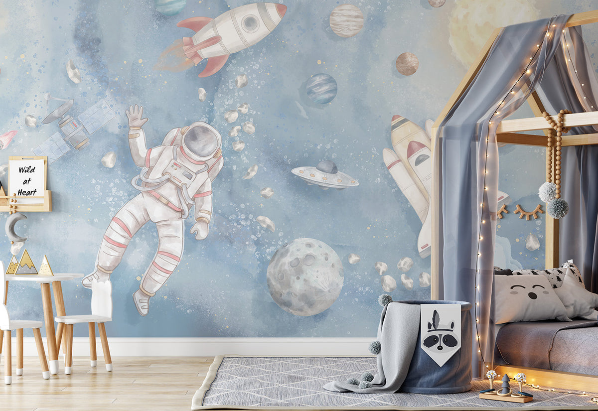 Space Wallpaper Mural – Pastelowe Love | LPM Home