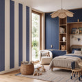Striped Wallpaper – Navy Blue / Wide (16 cm) – Pastelowe Love | LPM Home