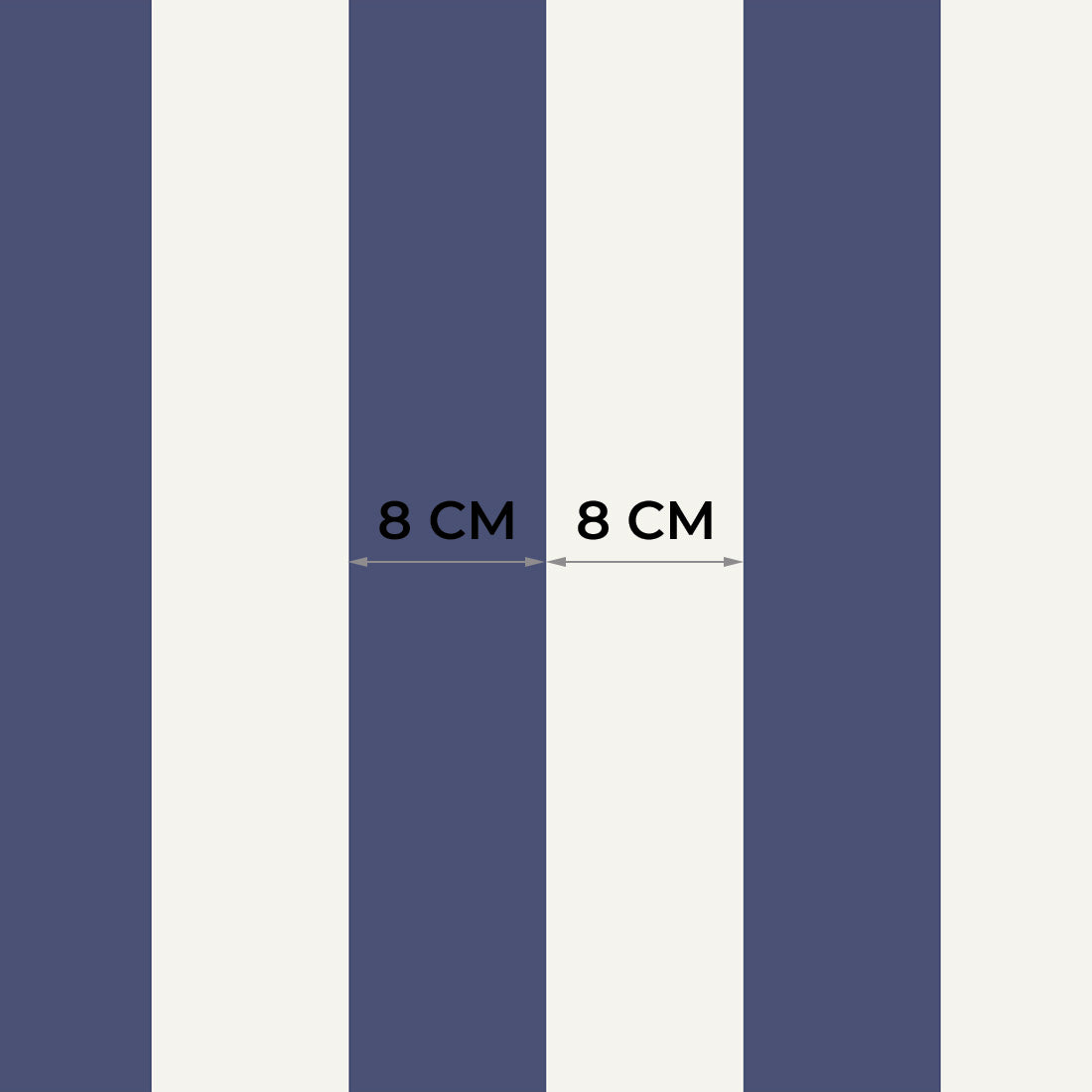 Striped Wallpaper – Navy Blue / Narrow (8 cm) – Pastelowe Love | LPM Home