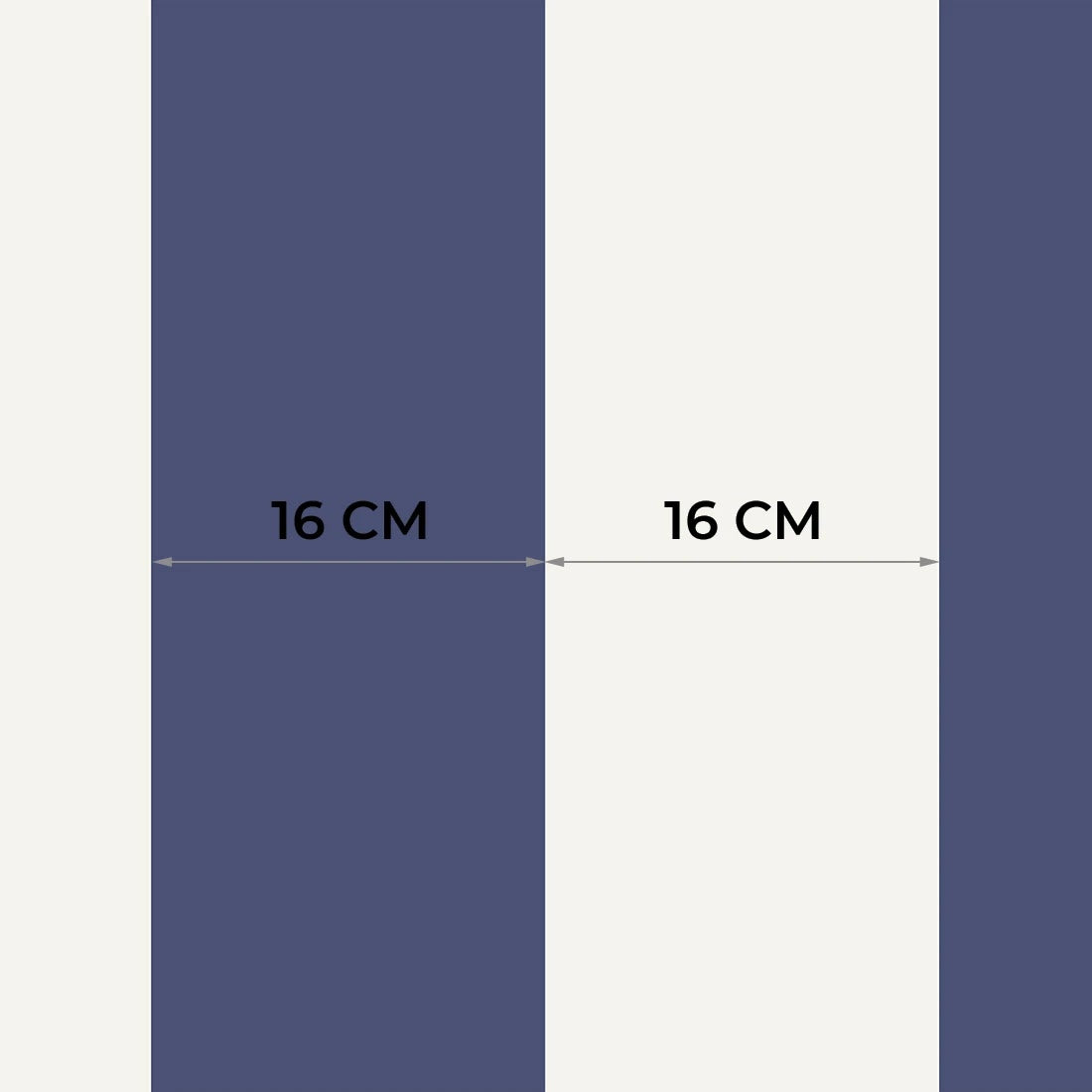Striped Wallpaper – Navy Blue / Wide (16 cm) – Pastelowe Love | LPM Home