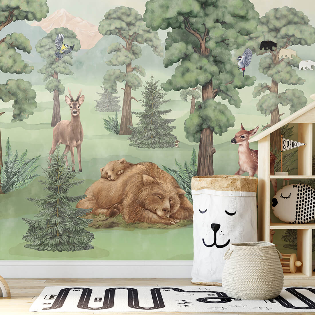 Woodland Forest Wallpaper Mural – Pastelowe Love | LPM Home