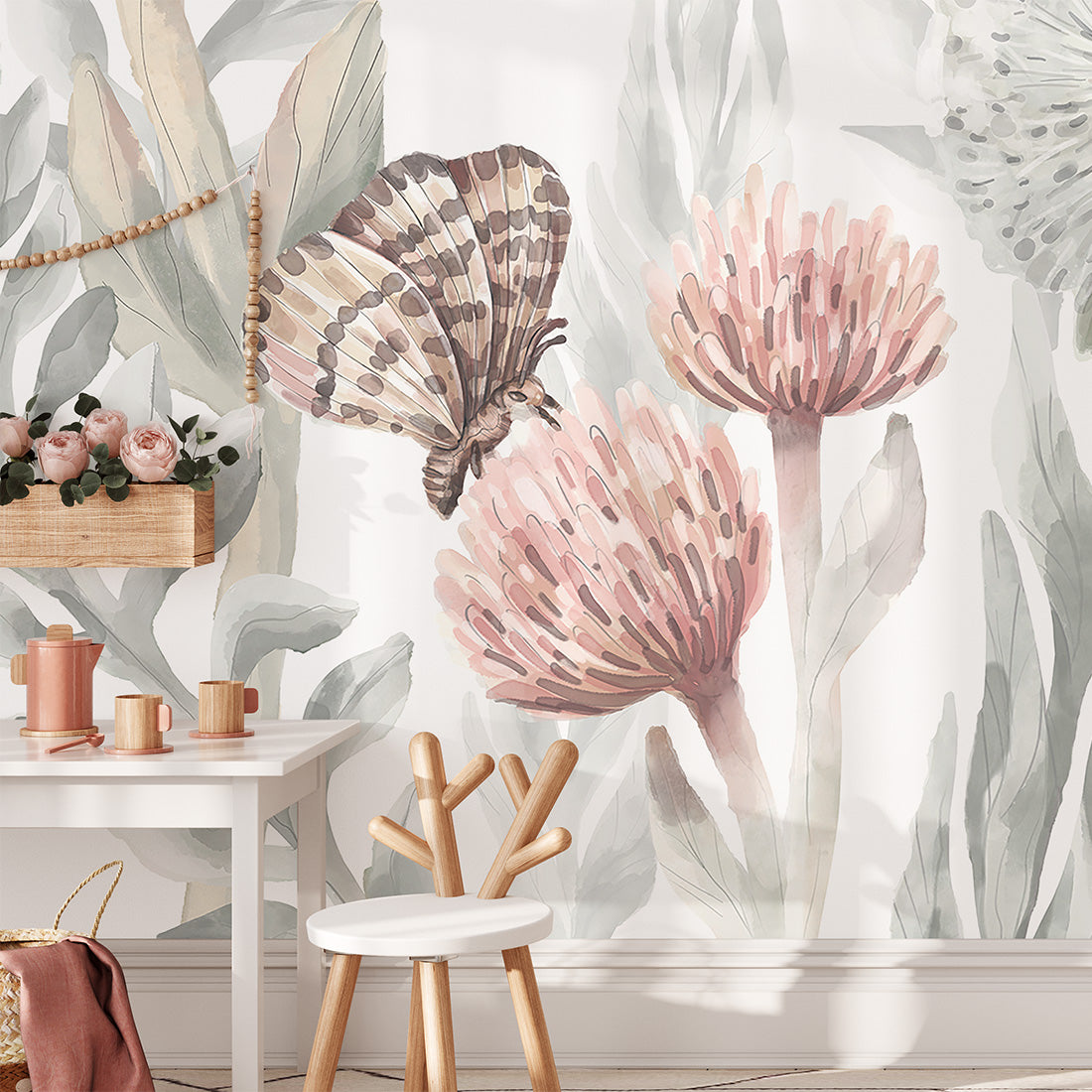 Wildflowers Wallpaper Mural – Large – Pastelowe Love | LPM Home