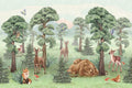 Woodland Forest Wallpaper Mural – Pastelowe Love | LPM Home