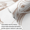 Dinosaurs Wallpaper Mural – Sepia – Pastelowe Love | LPM Home