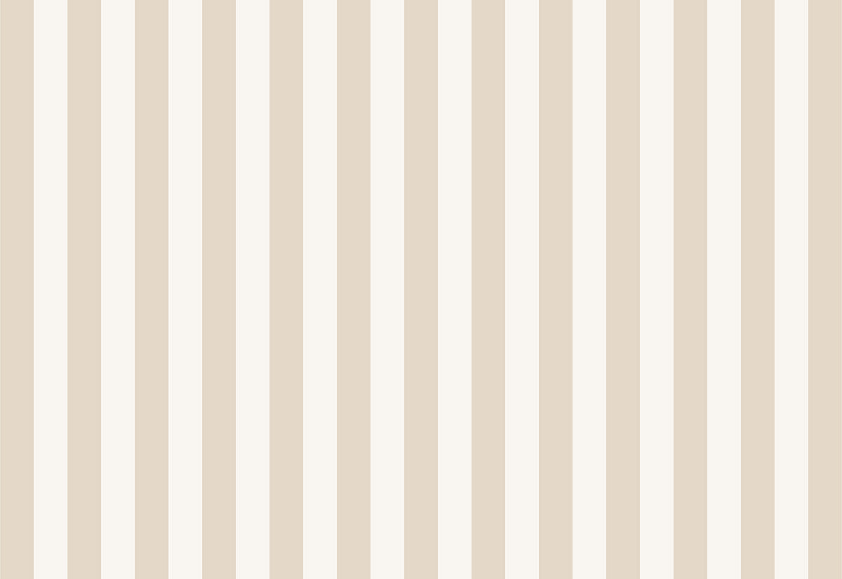 Striped Wallpaper – Beige / Wide (16 cm) – Pastelowe Love | LPM Home