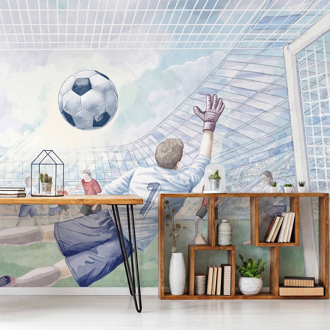 Football Wallpaper Mural – Colour – Pastelowe Love | LPM Home