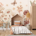 Boho Flowers Wallpaper Mural – Large – Pastelowe Love | LPM Home