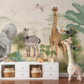 Safari Wallpaper Mural – Colour – Pastelowe Love | LPM Home