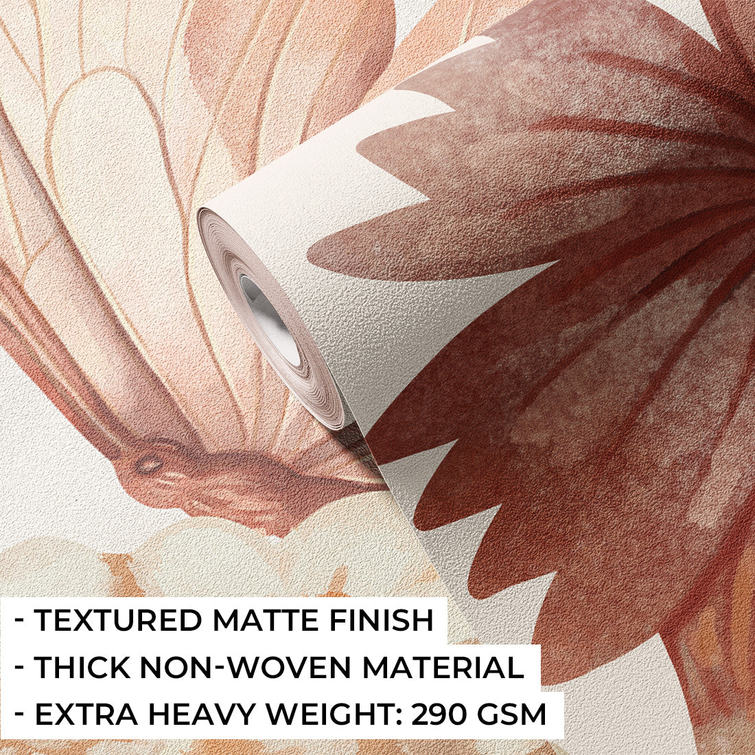 Boho Flowers Wallpaper Mural – Large – Pastelowe Love | LPM Home