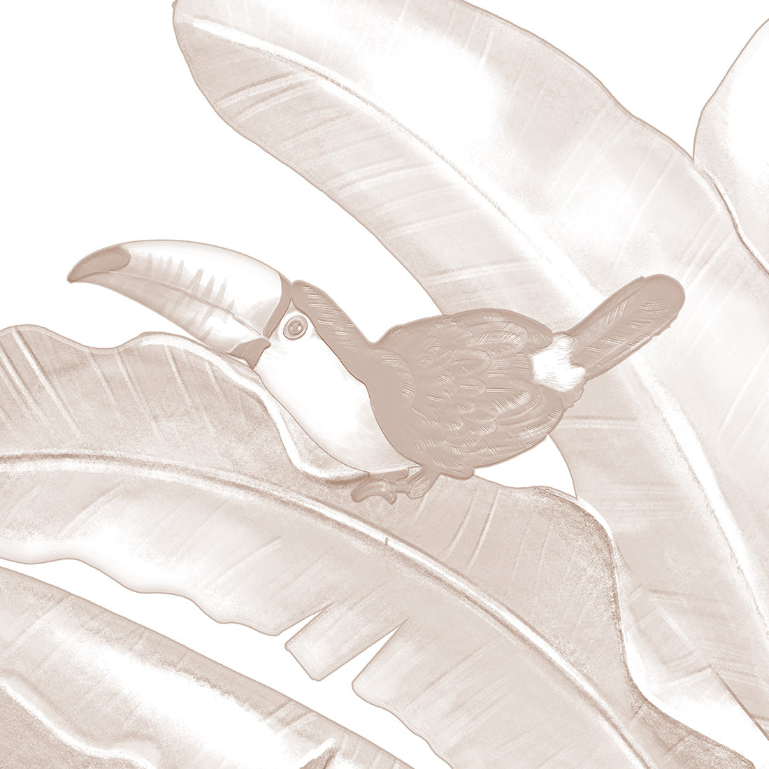 Safari Wallpaper Mural – Sepia – Pastelowe Love | LPM Home