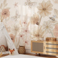 Flower Meadow Wallpaper Mural – Large – Pastelowe Love | LPM Home