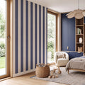 Striped Wallpaper – Navy Blue / Wide (16 cm) – Pastelowe Love | LPM Home