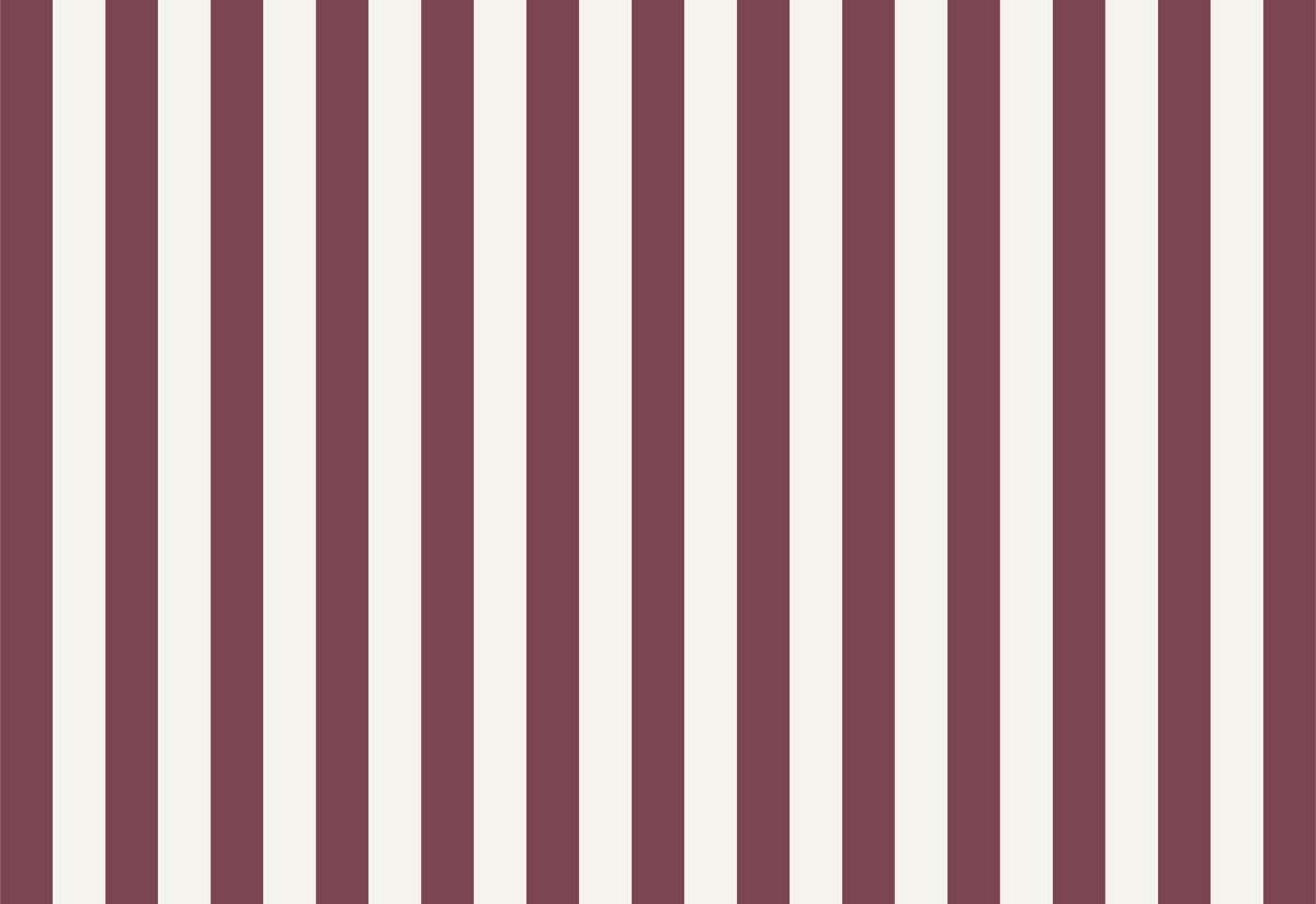 Striped Wallpaper – Burgundy / Wide (16 cm) – Pastelowe Love | LPM Home