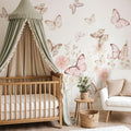 Butterflies Wallpaper Mural – Small – Pastelowe Love | LPM Home