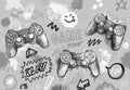 Gaming Wallpaper Mural – Grey – Pastelowe Love | LPM Home