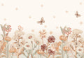 Boho Flowers Wallpaper Mural – Small – Pastelowe Love | LPM Home