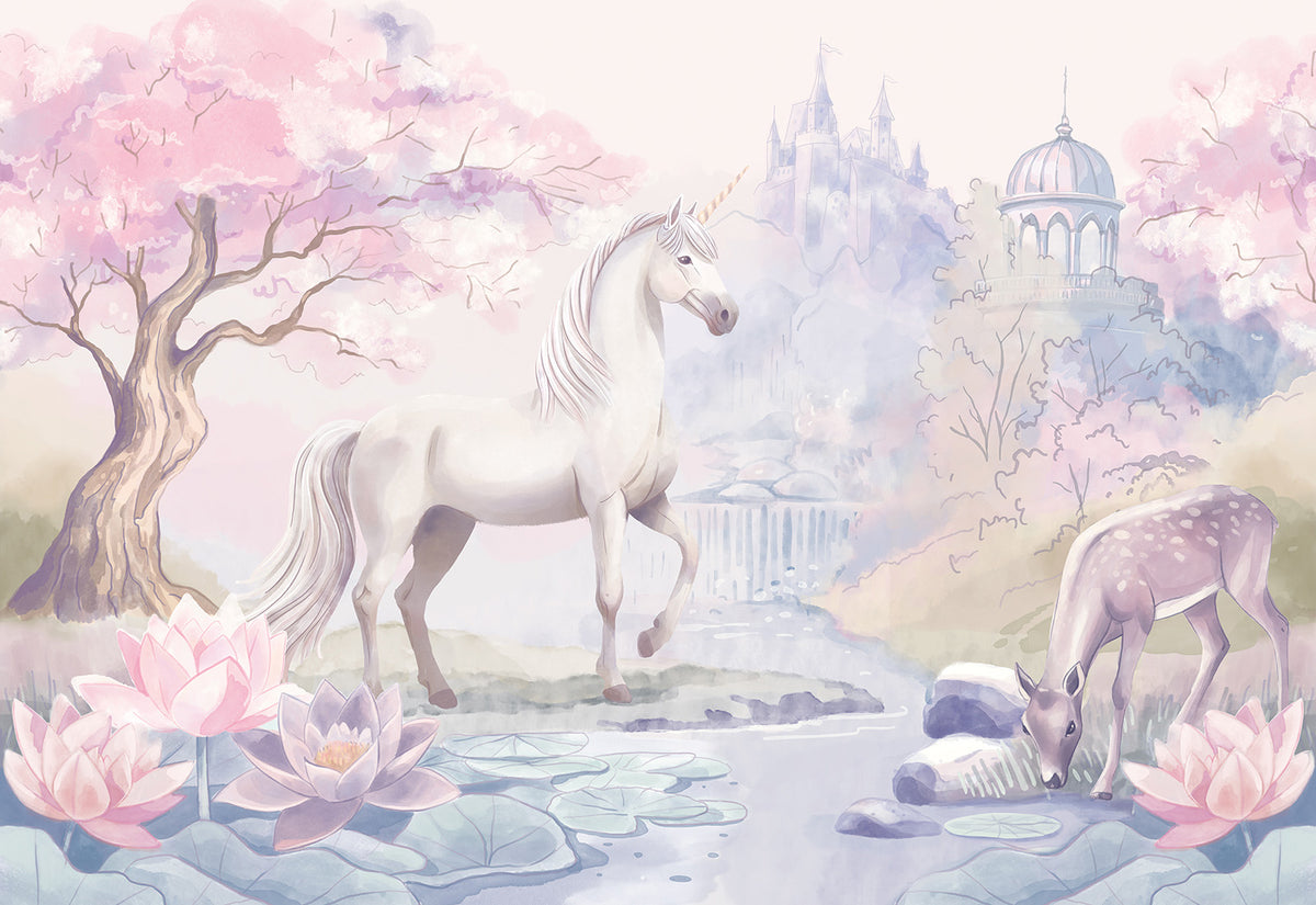 Unicorn Wallpaper Mural – Pastelowe Love | LPM Home