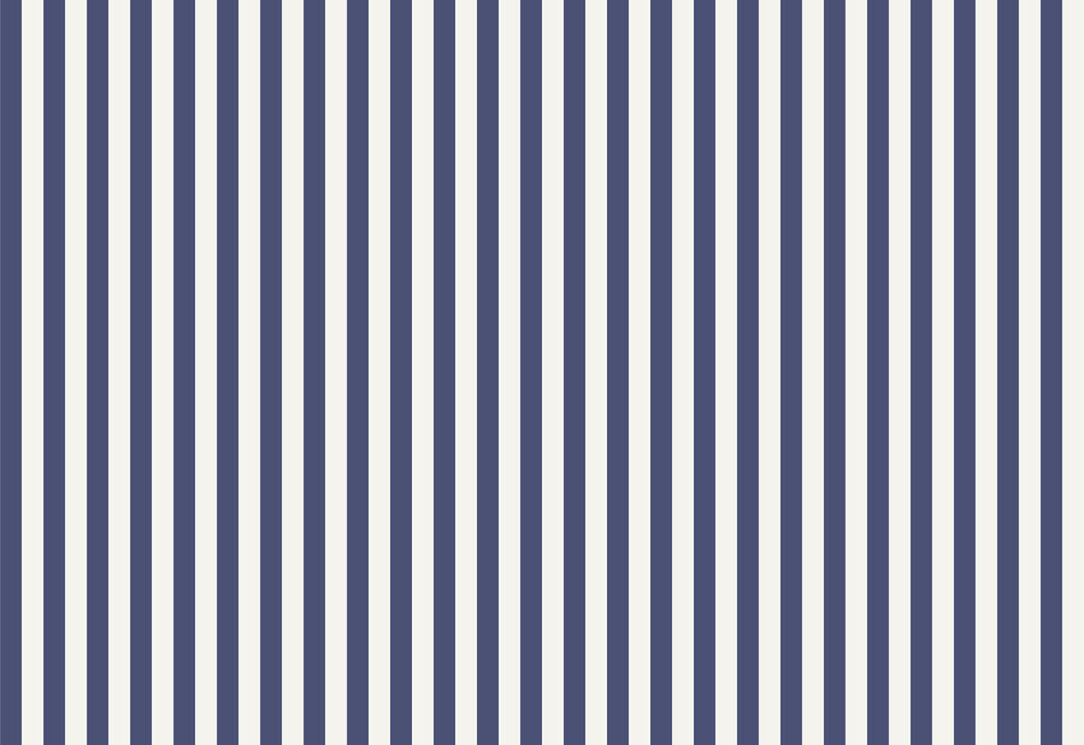 Striped Wallpaper – Navy Blue / Narrow (8 cm) – Pastelowe Love | LPM Home