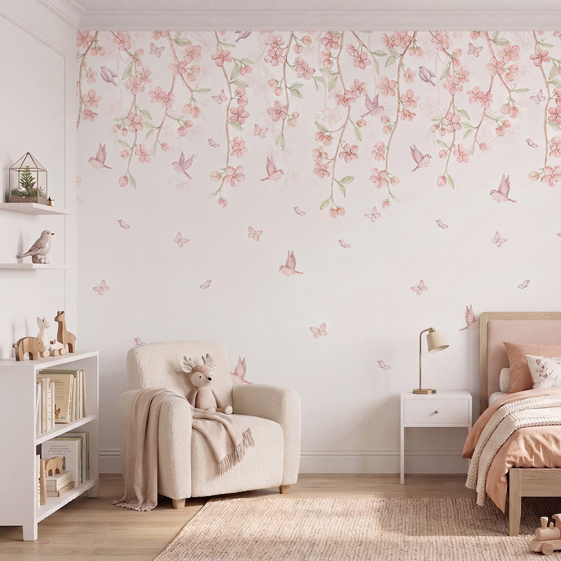 Sakura Cherry Blossom Wallpaper Mural – Pastel – Pastelowe Love | LPM Home
