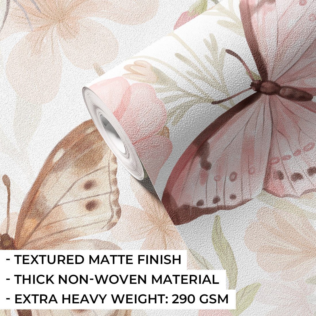 Butterflies Wallpaper Mural – Small – Pastelowe Love | LPM Home