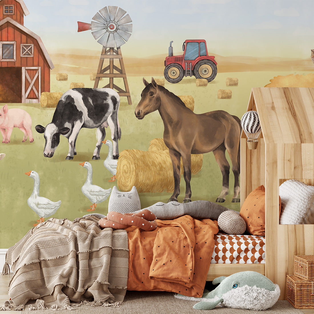 Farm Wallpaper Mural – Pastelowe Love | LPM Home