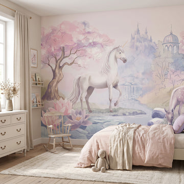 Unicorn Wallpaper Mural – Pastelowe Love | LPM Home