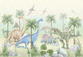 Dinosaurs Wallpaper Mural – Colour – Pastelowe Love | LPM Home