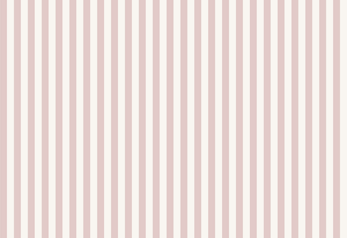 Striped Wallpaper – Powder Pink / Narrow (8 cm) – Pastelowe Love | LPM Home