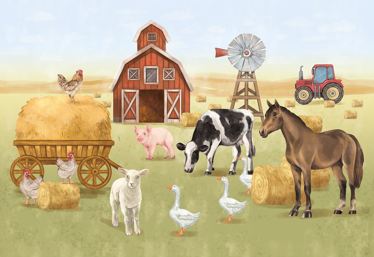 Farm Wallpaper Mural – Pastelowe Love | LPM Home