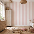 Striped Wallpaper – Powder Pink / Wide (16 cm) – Pastelowe Love | LPM Home