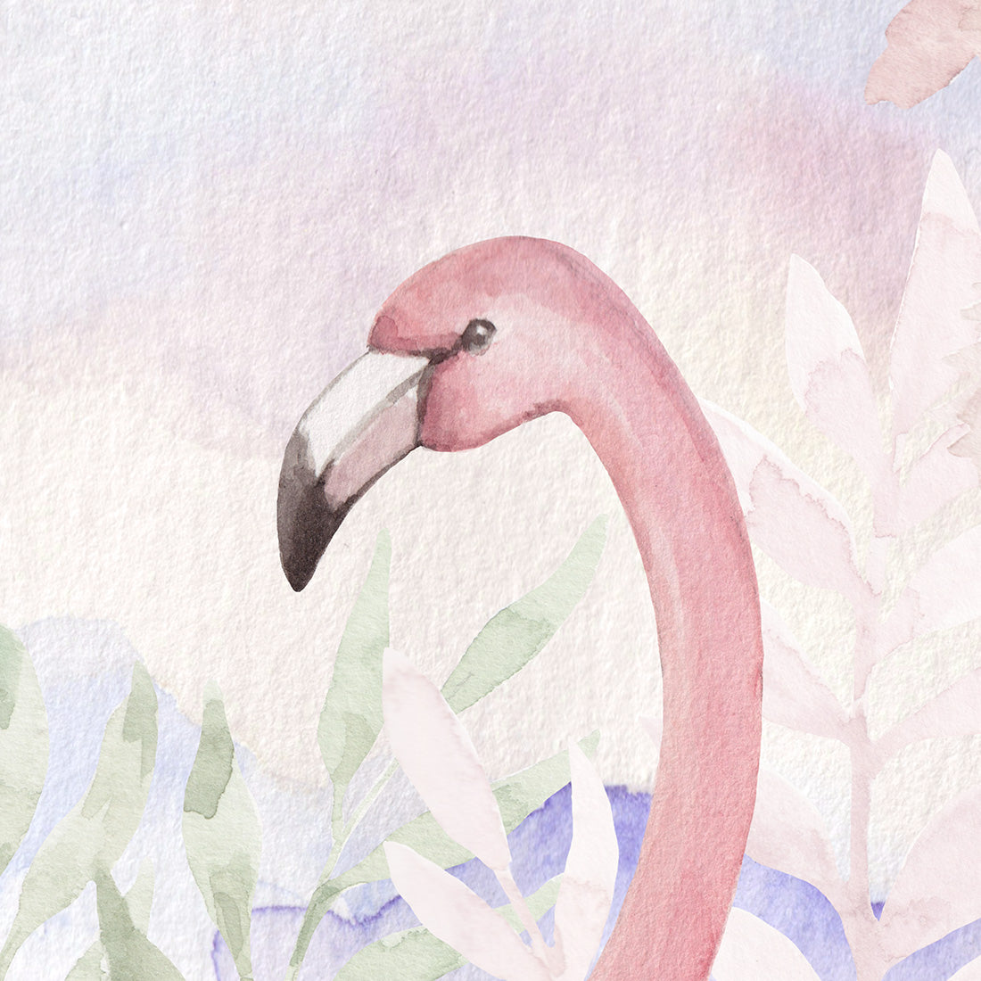 Flamingos Wallpaper Mural – Pastelowe Love | LPM Home