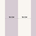 Striped Wallpaper – Lilac / Wide (16 cm) – Pastelowe Love | LPM Home