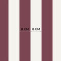 Striped Wallpaper – Burgundy / Narrow (8 cm) – Pastelowe Love | LPM Home
