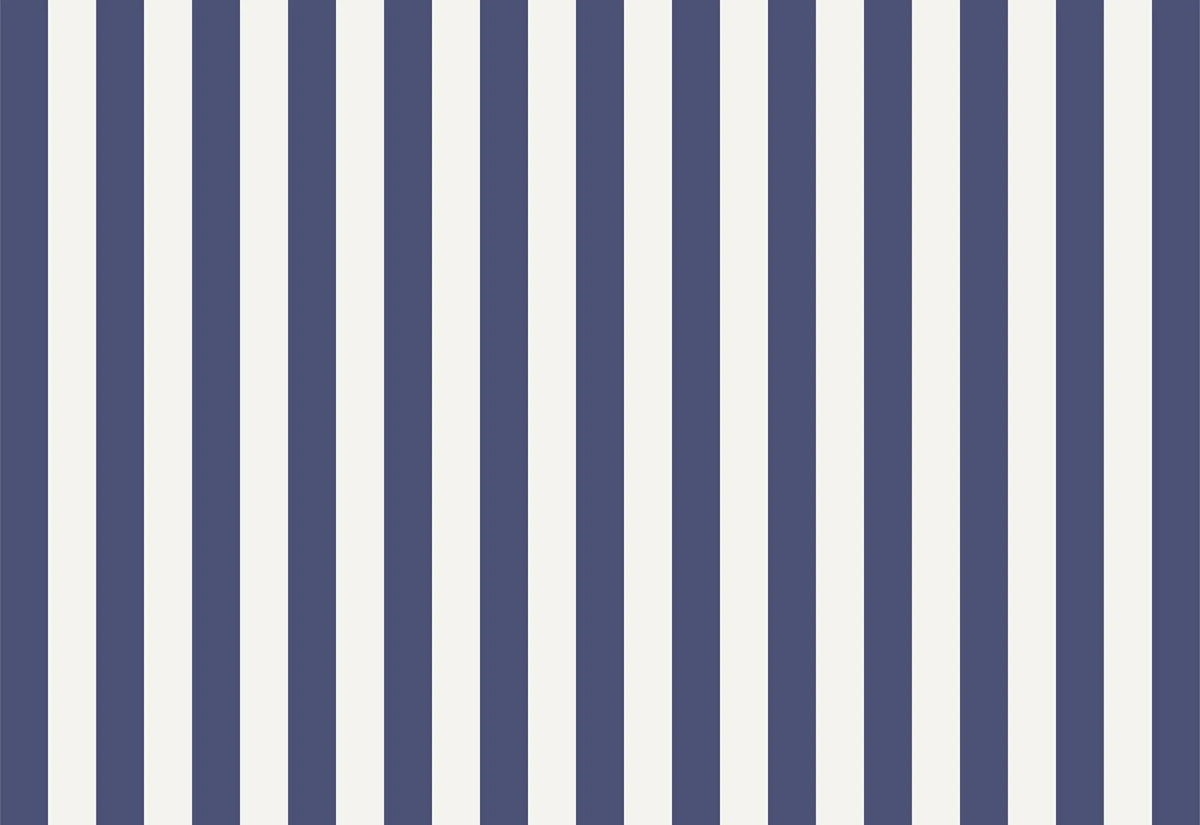 Striped Wallpaper – Navy Blue / Wide (16 cm) – Pastelowe Love | LPM Home
