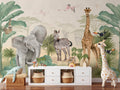 Safari Wallpaper Mural – Colour – Pastelowe Love | LPM Home