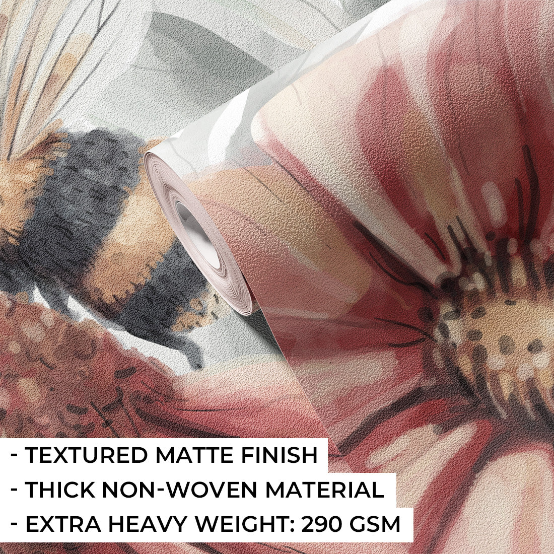 Wildflowers Wallpaper Mural – Large – Pastelowe Love | LPM Home