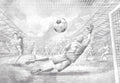 Football Wallpaper Mural – Grey & White – Pastelowe Love | LPM Home