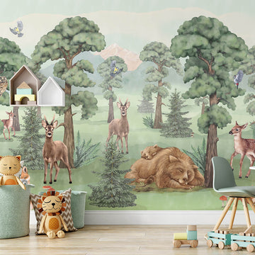 Woodland Forest Wallpaper Mural – Pastelowe Love | LPM Home