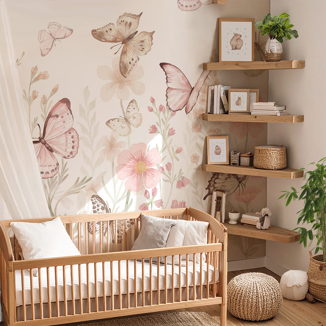 Butterflies Wallpaper Mural – Small – Pastelowe Love | LPM Home