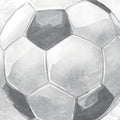 Football Wallpaper Mural – Grey & White – Pastelowe Love | LPM Home