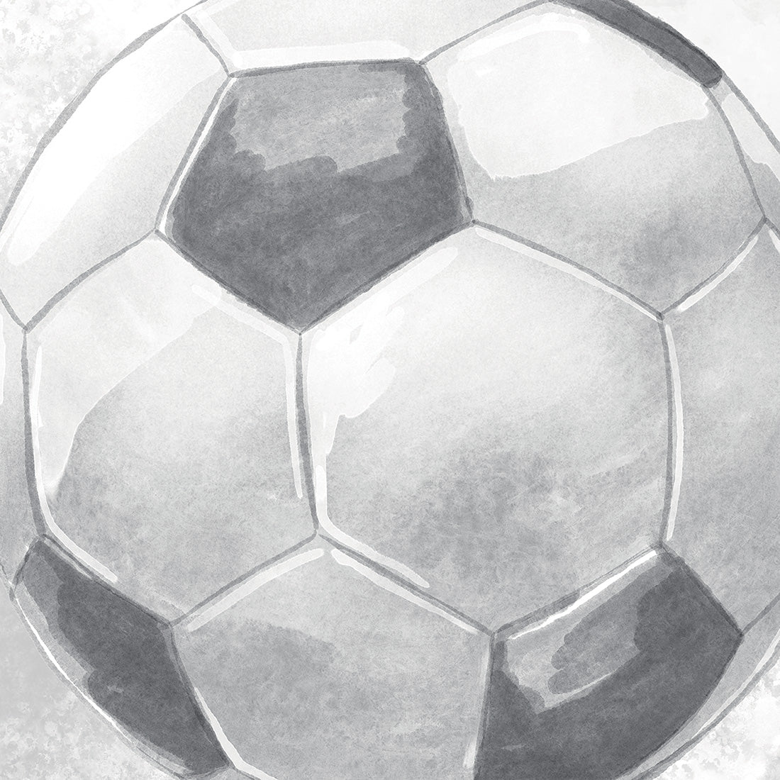 Football Wallpaper Mural – Grey & White – Pastelowe Love | LPM Home