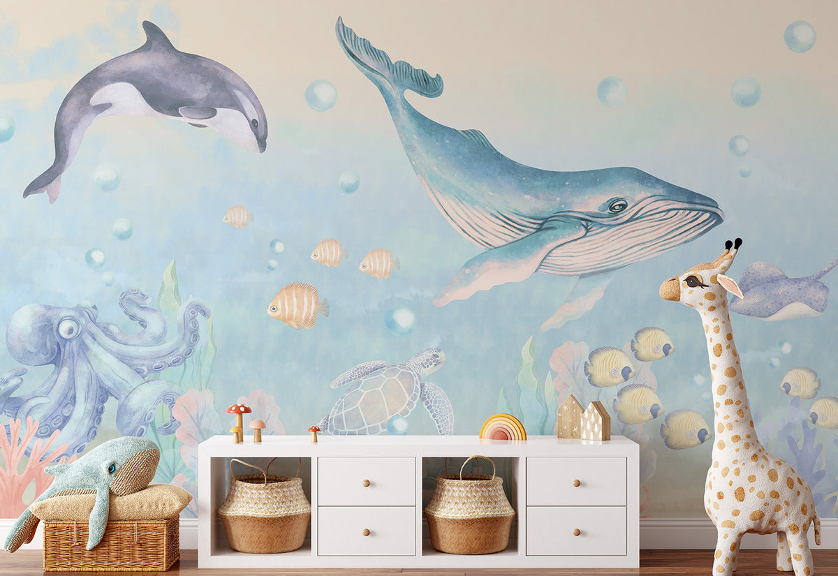 Ocean Wallpaper Mural – Pastelowe Love | LPM Home