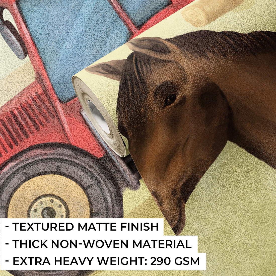 Farm Wallpaper Mural – Pastelowe Love | LPM Home