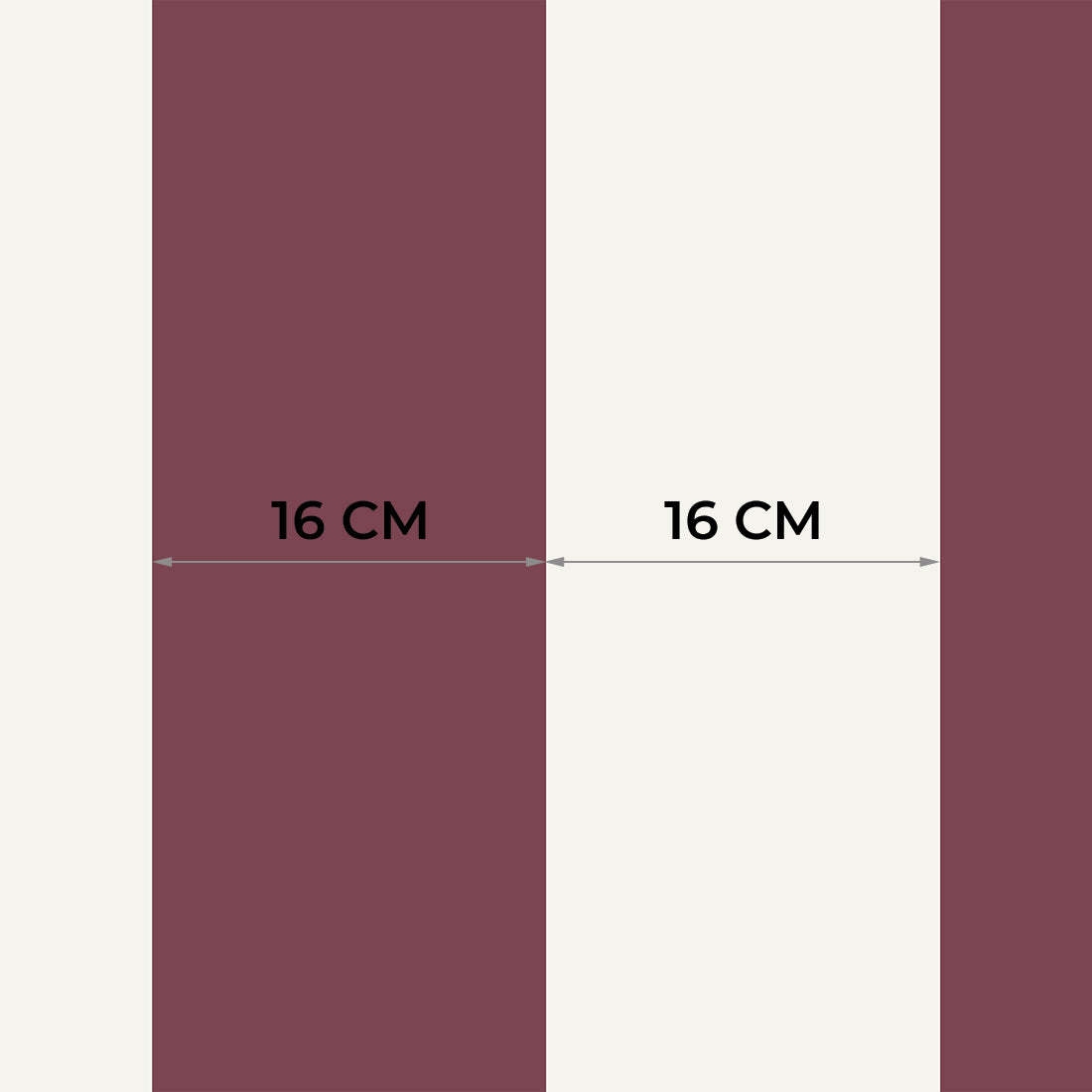 Striped Wallpaper – Burgundy / Wide (16 cm) – Pastelowe Love | LPM Home